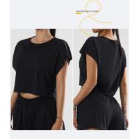 Camiseta de Yoga de Verano Top Casual con Secado Rápido Ropa Suelta y Transpirable de Manga Corta para Mujer Ideal para Correr al Aire Libre - details 8