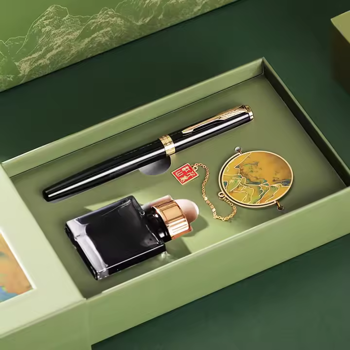 Pluma de Tinta Estilo Antiguo Set de Regalo para Hombres y Mujeres Estilo Chino Elegante para Oficina y Práctica de Estudiantes - 1