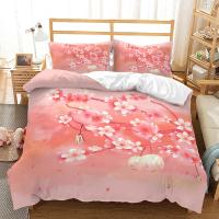 Juego de Ropa de Cama con Diseño de Cerezo Japónesako Sakura en Tamaño King/Queen Floral Primaveral Vintage para Mujeres y Niñas - details 16