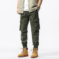 Pantalones Cargo Sueltos para Hombres Primavera-Verano Pantalones de Trabajo Casuales de Algodón para Exteriores - details 1