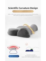 Almohada Cervical de espuma viscoelástica para dormir de lado, cojín ortopédico ergonómico para el contorno - details 5