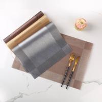 Mantel individual lavable y práctico para fiesta, mantel individual Rectangular resistente al calor para mesa de comedor, almohadilla antideslizante de PVC para banquete, 6 uds. - details 1