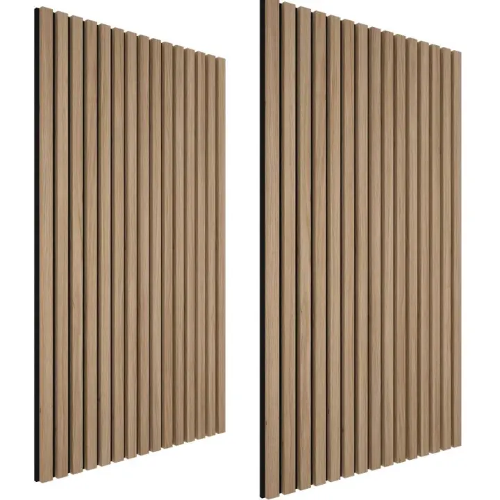 Paneles de Pared Soundproof 2pcs Aparence de Madera Tablero de Sonido Oak Claro - 1