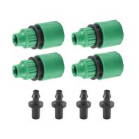 Adaptador unidireccional de tubo de manguera de jardín, Conector de grifo, accesorio para riego, paquete de 4 - details 2