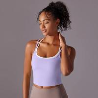 Ropa interior deportiva de realce para mujer, sujetador de Yoga para Fitness, gimnasio, entrenamiento, correr, camiseta sin mang - details 47