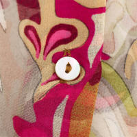 OUWU- Nueva llegada de primavera camisa de mujer estampado Floral manga larga cuello translúcido Vintage estilo francés elegante señora abotonada - details 7