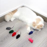 Mini juguetes interactivos para gatos, simulación de flocado, juguete para perseguir a los gatos, ratón vívido, juguete para masticar - details 3