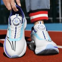 Zapatos para correr con hebilla giratoria para hombre, zapatillas gruesas a la moda para mujer, calzado para correr con parte inferior gruesa Unisex, calzado sin cordones para exteriores para niños - details 24