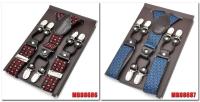Cabestrillo de dos tonos de cuero marrón para hombre, estilo occidental, cinturón, longitud ajustable, 3,5x120cm - details 21