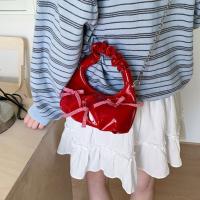 Bolsos de moda coreanos con lazo, bolsos de hombro plisados ​​de cuero Pu con nube, bolsos pequeños y dulces para mujer - details 10