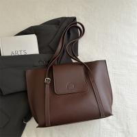 2 unids/set de bolsos de mano versátiles para mujer, bolso de mano de gran capacidad de cuero Pu, bolso de hombro Simple de color sólido - details 3
