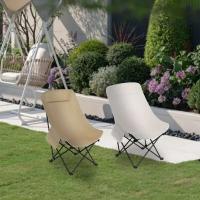 Bolsa de transporte para silla plegable con forma de luna elástica, respaldo lumbar para exteriores con bolsillos laterales, duradera y confiable - details 10