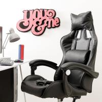 Silla de Gaming Azul y Negra, Silla Ergonómica de Oficina con Respaldo Regulable de 90 °   un 120 ° , con reposacabezas, reposabrazos y soporte lumbar. Rotación omnidireccional de 360° ° - details 28