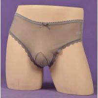 Bolsa sissy de seda grande para hombre, ropa interior cruzada de malla transparente de cintura alta con intervalo de bala, club gay - details 0