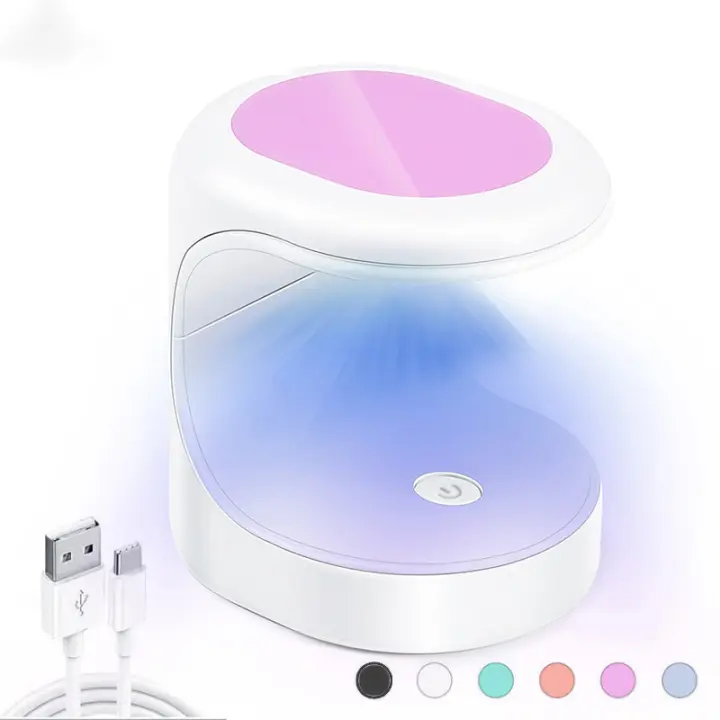 Secador de Uñas Lámpara UV LED 16W Mini Portátil con Cable USB Secador de Esmalte de Uñas Regalo para uso en Casa y Viajes - 1