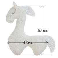 Accesorios de fotografía para bebé, almohada suave para posar, bonito poni blanco, accesorio para fotos de bebé recién nacido, accesorios de recuerdo de crecimiento - details 0