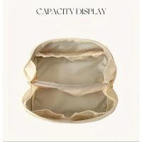Neceser cosméticos de viaje de CUELO SINTÉTICO gran capacidad, MEJORADA,estuche de maquillaje portátil para mujer, organizador de artículos de tocador multifuncional impermeable - details 5