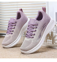 Zapatos de running mujeres 2024 casual suela suave zapatillas transpirables zapatos individuales fly weave mesh top zapatos venta al por mayo - details 11