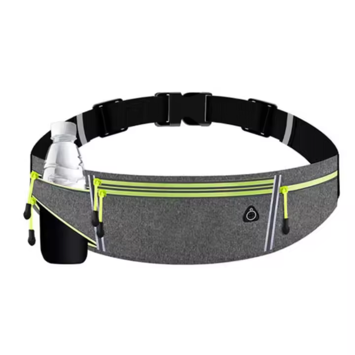 Con bolsa para botella, riñoneras para correr, bolsa ligera multifunción para correr maratón, funda impermeable, bolsa para teléfono deportivo - 1