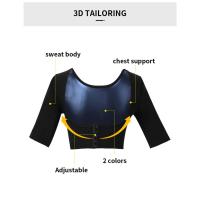 Camiseta sin mangas de manga corta para mujer, moldeador de parte superior del brazo, postquirúrgico, mangas de compresión más delgadas, Corrector de postura, Tops, ropa moldeadora - details 5