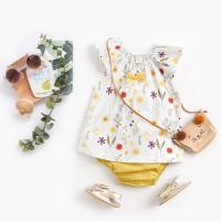 -Conjunto de Ropa de Algodón para Niñas, conjunto de Ropa con Impresión de lino, Verano, 2 piezas - details 9