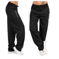 Pantalones Casuales Sueltos Para Mujer  Negro Gris Pantalones Mujer Pantalon Femme Jogger Talla Grande Leggings Estilo Inglés Otoño/Invierno - details 2