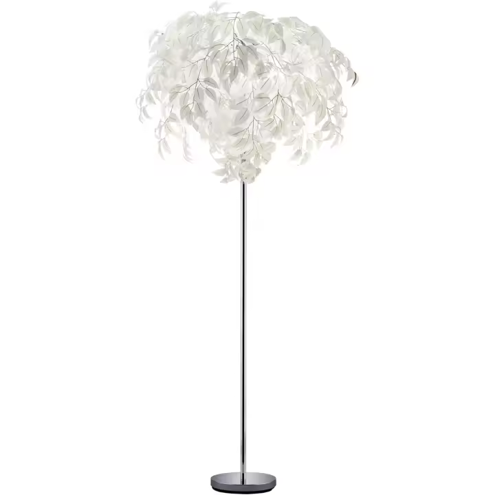 Lámpara de pie, 28W, IP20, 1110 lúmenes, E14, color cromo - 1