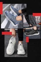 Primavera otoño nuevo Flyknit transpirable y cómodo Fondo suave versátil correr deportes zapatos casuales de hombre - details 2