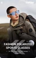 Kapvoe-gafas de sol polarizadas para hombre y mujer, lentes ligeras a prueba de viento, UV400, para ciclismo, senderismo y Pesca - details 0