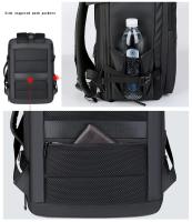 Mochila De Negocios Extensible de gran capacidad para hombre, morral multifunción de viaje con carga USB, impermeable, expandible, para ordenador - details 8