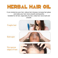 La planta herbaria repara la furia seca, hidrata, suaviza el cuidado y el aceite para el cabello denso - details 4