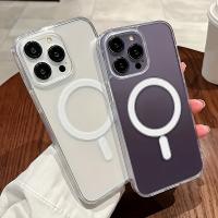 Fundas Transparentes de Acrílico con Cubierta Magnética Completa y Borde Suave, Agujero Grande, Anticaída, Compatible con Carga Inalámbrica para iPhone11 / 11pro / 11promax / 12 / 12mini / 12pro / 12pro / 13 / 13mini / 13pro / 13pro / 14 / 14pro - details 0