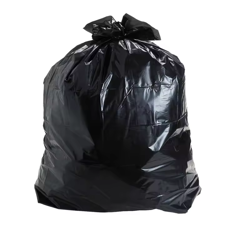 Bolsas de basura gruesas desechables de gran tamaño para cocina, 5 piezas, color negro - 1