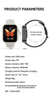 2025 nuevo para reloj inteligente hombres mujeres 1,85 pulgadas HD AMOLED pantalla completa táctil IP68 impermeable Bluetooth llamada SmartWatch - details 14