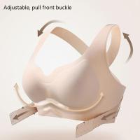 Sujetadores sin costuras 2 en 1 para mujer, Corrector de postura de espalda, ropa interior inalámbrica ajustable, Bralette de realce de copa fina con espalda cruzada - details 7