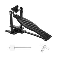 Pedal de tambores de aleación de aluminio negro para niños, estante para tambores, juego de Pedal con palo batidor de tambor y llave de tambor - details 0