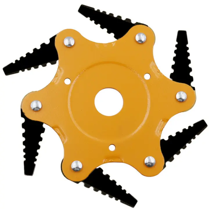 Cabezal de corte para cortacésped, herramienta de corte para cortacésped, 6 dientes, 50mm de longitud, color amarillo - 1