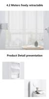 Tendedero retráctil para interiores y exteriores, Tensor de cuerda, Tensor para apartamento, balcón, productos de lavandería - details 7