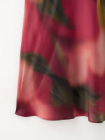 TRAFZA-Vestido largo con estampado para mujer, prenda de manga corta con cuello redondo y botones en la espalda, elegante y ajustado, para verano - details 25