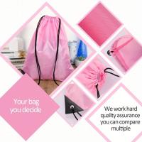 Mochila de nylon vibrante de 1 pieza - Ligera y duradera, bolsa de almacenamiento de 16" con cordones negros para deportes, viajes, yoga, gimnasio y camping al aire libre, mochila para viajes - details 3