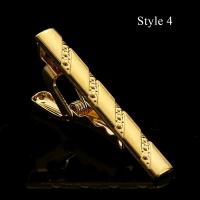 Clip de Corbata de Metal con Diseño Clásico Pinza de Corbata de Cristal para Hombres - details 23