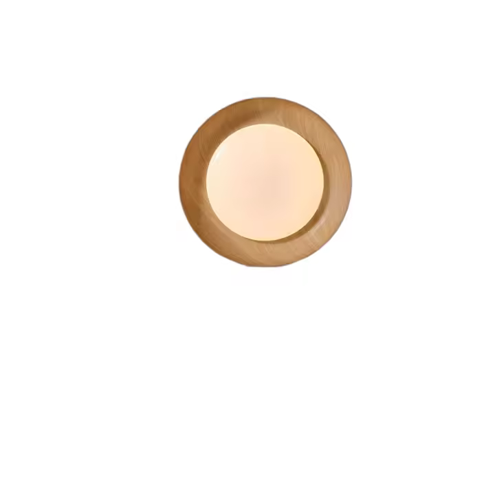Hogar inteligente, decoración de interiores, techo, control remoto, luz de techo LED de madera inteligente para dormitorio y sala de estar. - 1