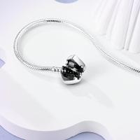 Pulsera con dije de circón en forma de corazón de amor eterno de Plata de Ley 925, dijes de cuentas, colgantes, joyería fina para mujeres y niñas - details 3