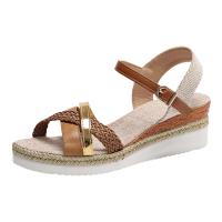Zapatos de verano para mujer, sandalias con tacones de cuña a la moda, zapatos - details 1