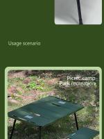 Mesa plegable ligera y portátil de aleación de aluminio, estante lateral para horno, equipo de acampada fresco - details 3