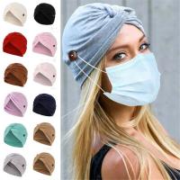 Gorro ajustable para pérdida de cabello para mujer, protección para los oídos, turbante musulmán para cáncer, gorro de quimio, pañuelo para la cabeza - details 0