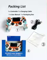 Mando inalámbrico para PS4/Pro/PS3/Slim/PC/Steam, control Bluetooth, Joystick, compatible con 6 ejes, vibración, clic táctil - details 9