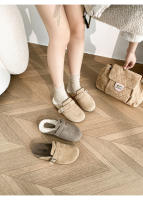 Un pedal de fondo plano bolsa cabeza perezosa medias zapatillas de terciopelo zapatos de mujer de gran tamaño. - details 22