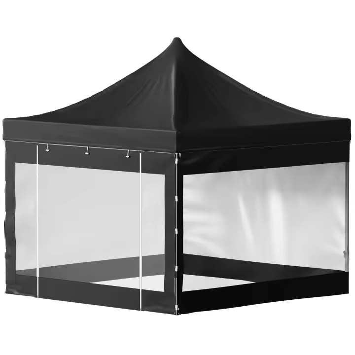 SucceBuy Carpa con dosel emergente de 10x10 pies, cenador para patio al aire libre, resistente a los rayos UV, impermeable, refugio instantáneo con paredes laterales extraíbles - 1