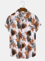 Camisa de manga corta hawaiana de tendencia de moda para hombre Camisa con estampado digital en 3D - details 1